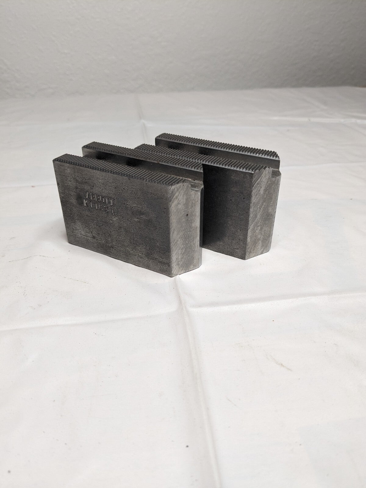 Abbott Soft Lathe Chuck Jaw: Serrated 1-1/4 OAW, 2 OAH, 3 OAL Qty 2 KTT6S1