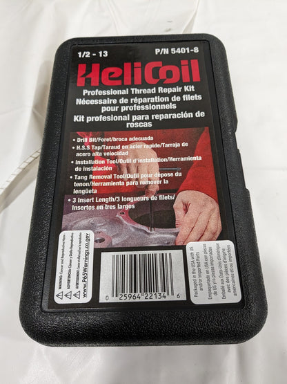 HELI-COIL Thread Repair Kit: Threaded Insert 5401-8 INCOMPLETE