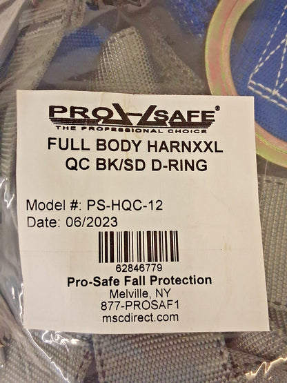 Pro-Safe Fall Protection Harness 350lb 2XL PS-HQC-12