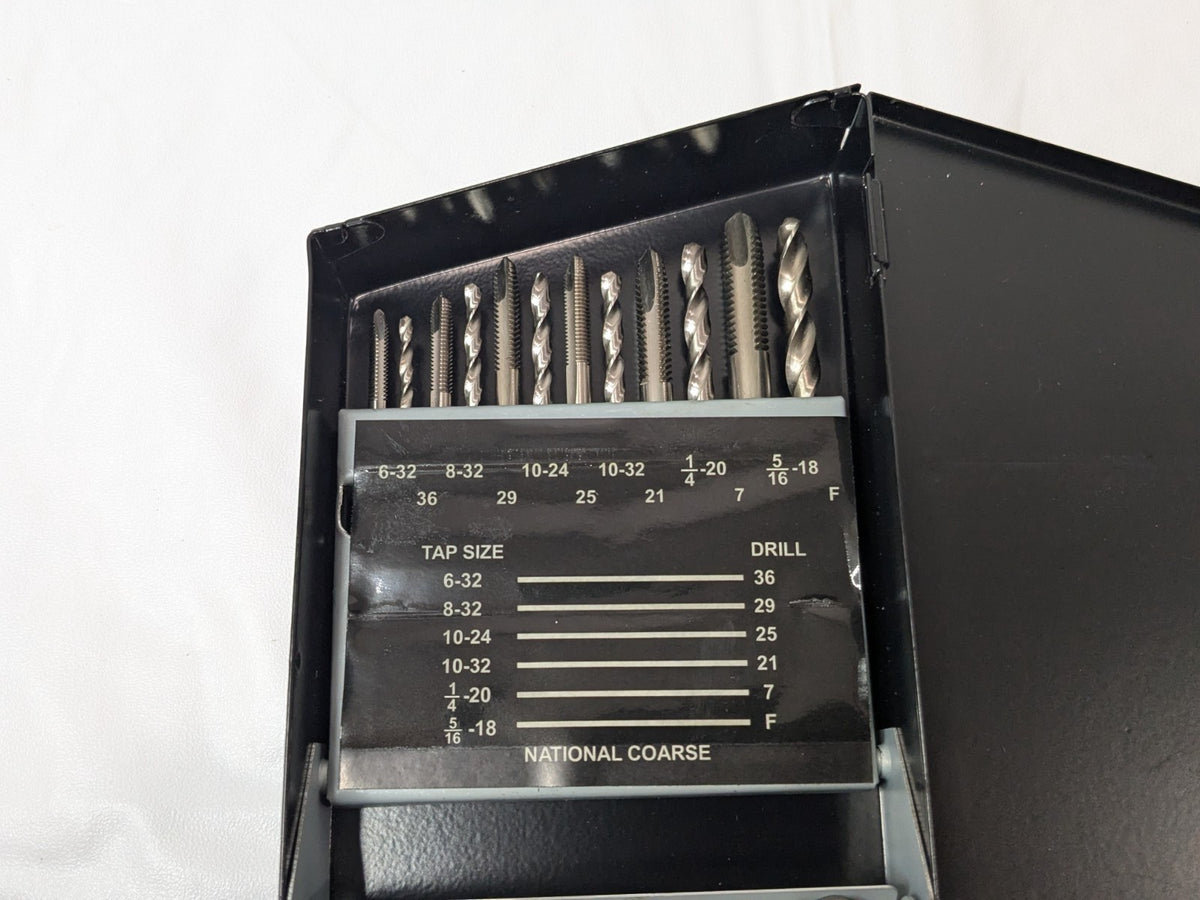 Interstate 18 Piece Tap & Drill Set HSS 04489951