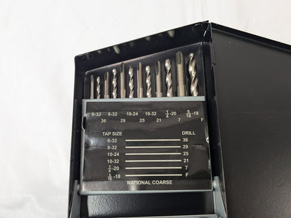 Interstate 18 Piece Tap & Drill Set HSS 04489951