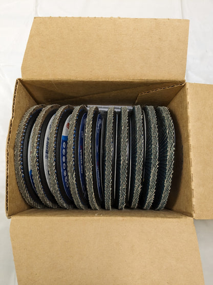 WEILER Flap Disc: 7/8" Hole, 60 Grit, Zirconia Alumina, Type 29 Qty 10 50003