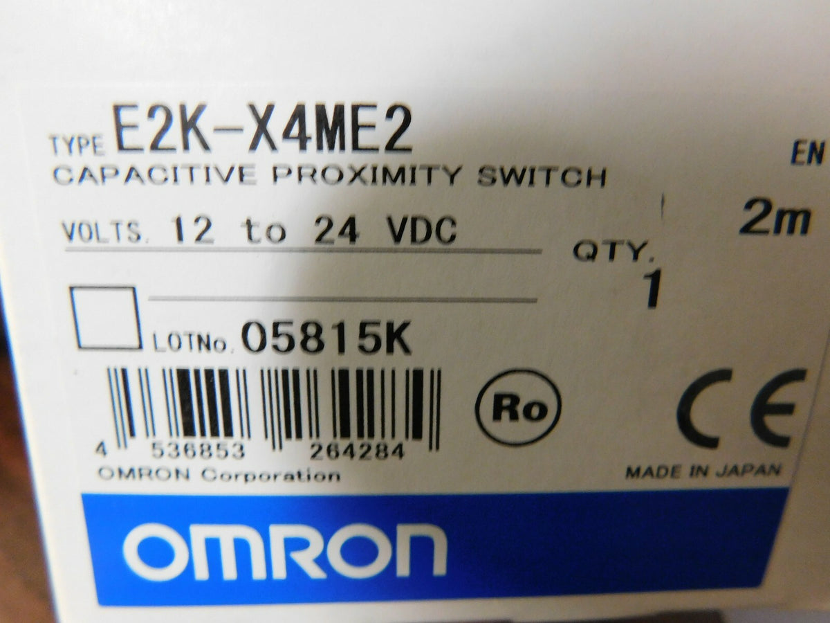 Omron Capacitive Proximity Sensor  NPN NC 4mm Detection Unshielded E2KX4ME2