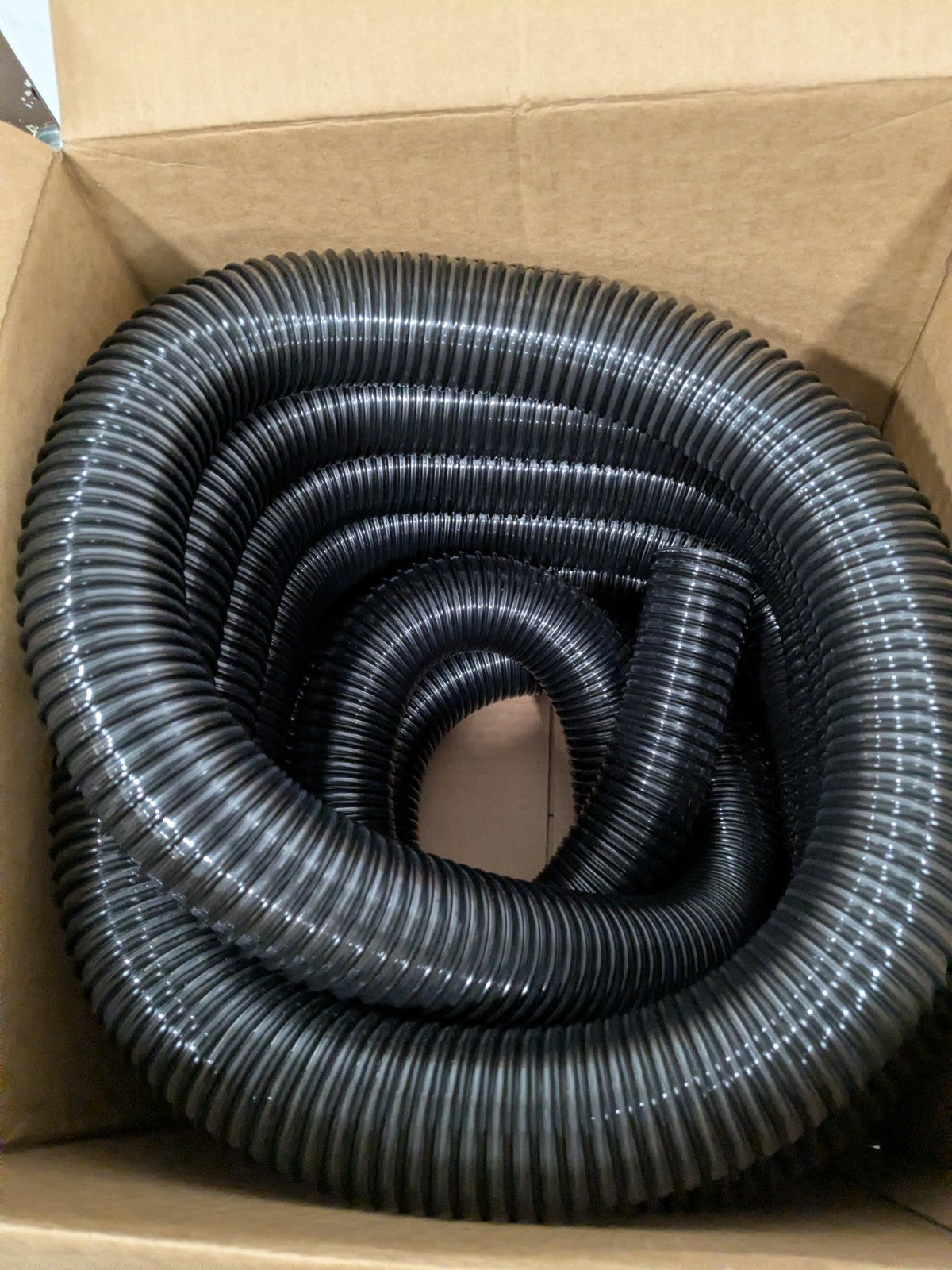 Hi-Tech Vacuum Duct Hose: 2" ID, 26.00 psi, PVC 25' Hose 039002000001