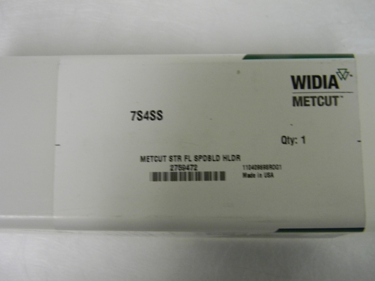 Widia Metcut Spade Blade Holder 1.88 Cutting Dia 2Fl 1.5 Shank Diameter 7S4SS