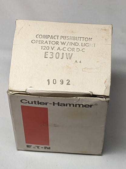 Cutler-Hammer Pushbutton SER. A4 120VAC/DC E30JW