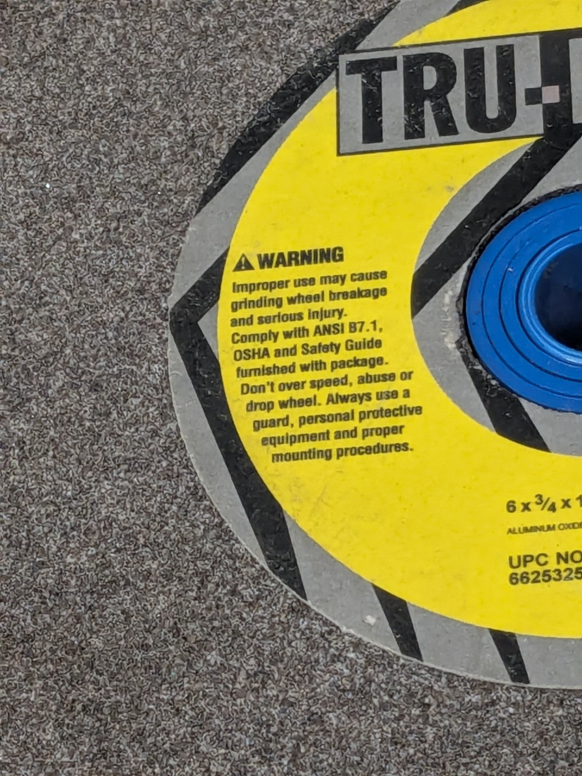 TRU-MAXX Bench & Pedestal Grinding Wheel: 6" Dia, 3/4" Thick 2 Pack 66253255097