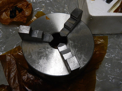 Interstate 3 Jaws, 6 Diam, Self Centering Manual Lathe Chuck