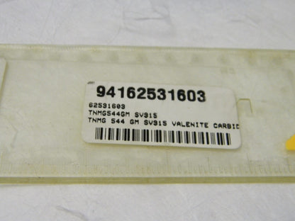 Valenite TNMG544GM Grade SV315 Carbide Inserts Qty 5 62591603
