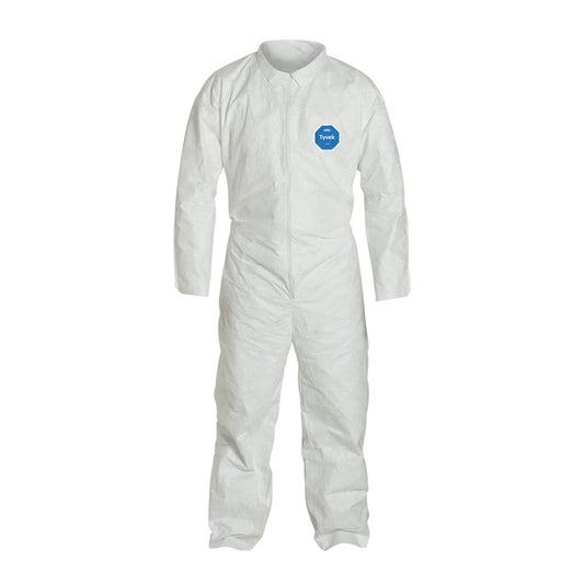 DUPONT  23 Disposable Coveralls 3X  Film Laminate Zipper Closure TY120SWH3X00250