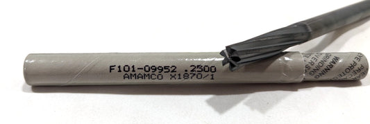 AMAMCO TOOL Slow Spiral Router Carbide 0.250" 6FL  1"LOC  3"OAL  F101-09952