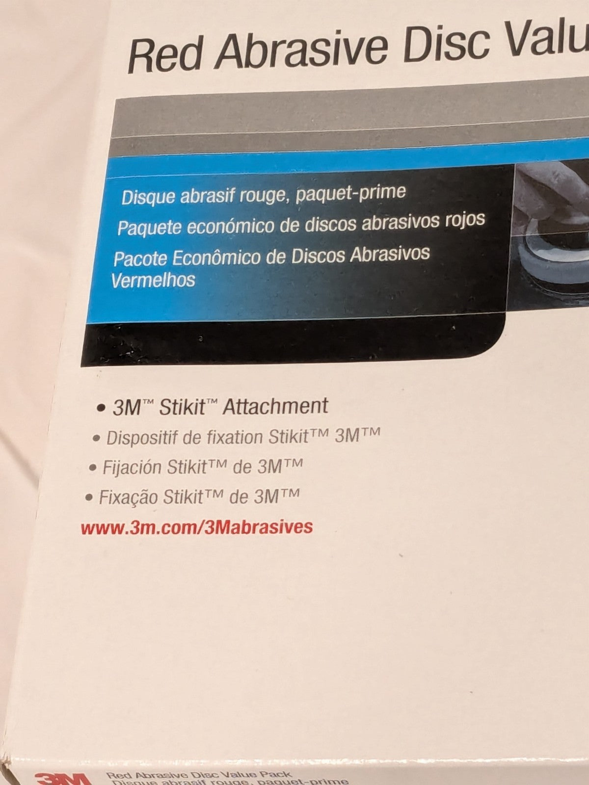3M Red Abrasive Stikit Disc Value Pack, 01260, 6 in, P80 Qty 100 7010327776