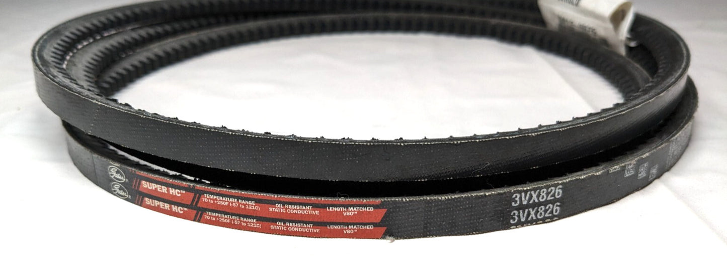 GATES 3VX826 SUPER HC NOTCHED V-BELT   9412-0826