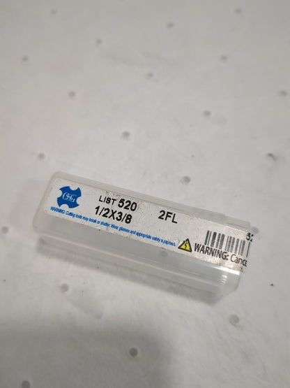 OSG Square End Mill: 1/2" Dia 2 Fl Cobalt 5200700