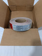 3M 1-1/2" Wide, Red/White Reflective OSHA Conspicuity Tape 7100175825