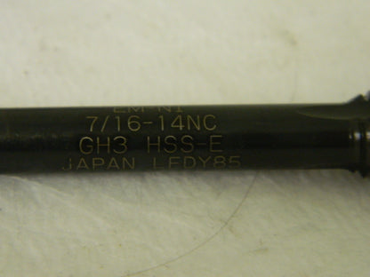 Widia GTD Spiral Point Tap 7/16"-14 NC H3 HSSE 3FL Lot of 3 #85519