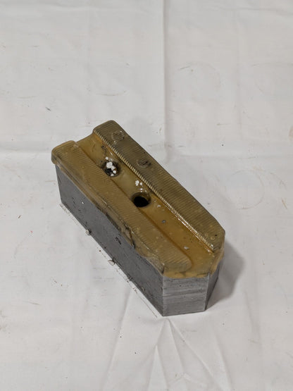 Huron Soft Lathe Chuck Jaw: Serrated 1-3/4" OAW, 2" OAH, 4-3/4" OAL KT10P