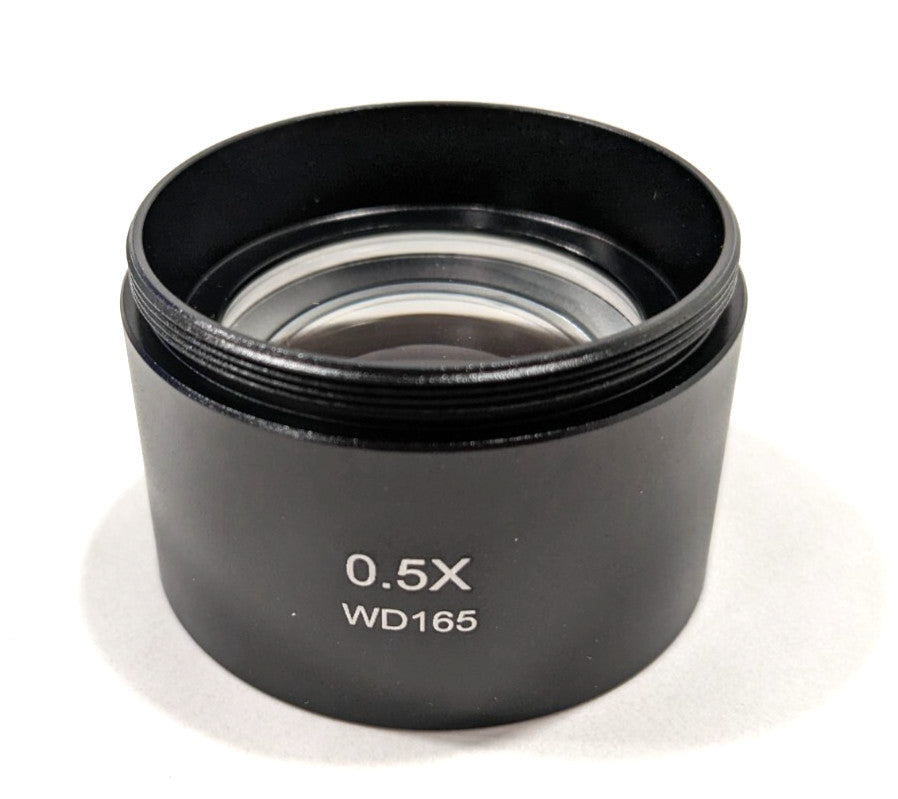 AmScope 0.5X Barlow Lens For SM Series Stereo Microscopes 48mm SM05-V203
