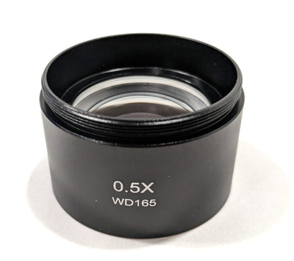 AmScope 0.5X Barlow Lens For SM Series Stereo Microscopes 48mm SM05-V203