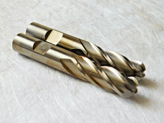 Putnam Tools Cobalt Finishing End Mills SE 1/2"x1-1/4"x3-1/4" 4FL Qty 2 94605