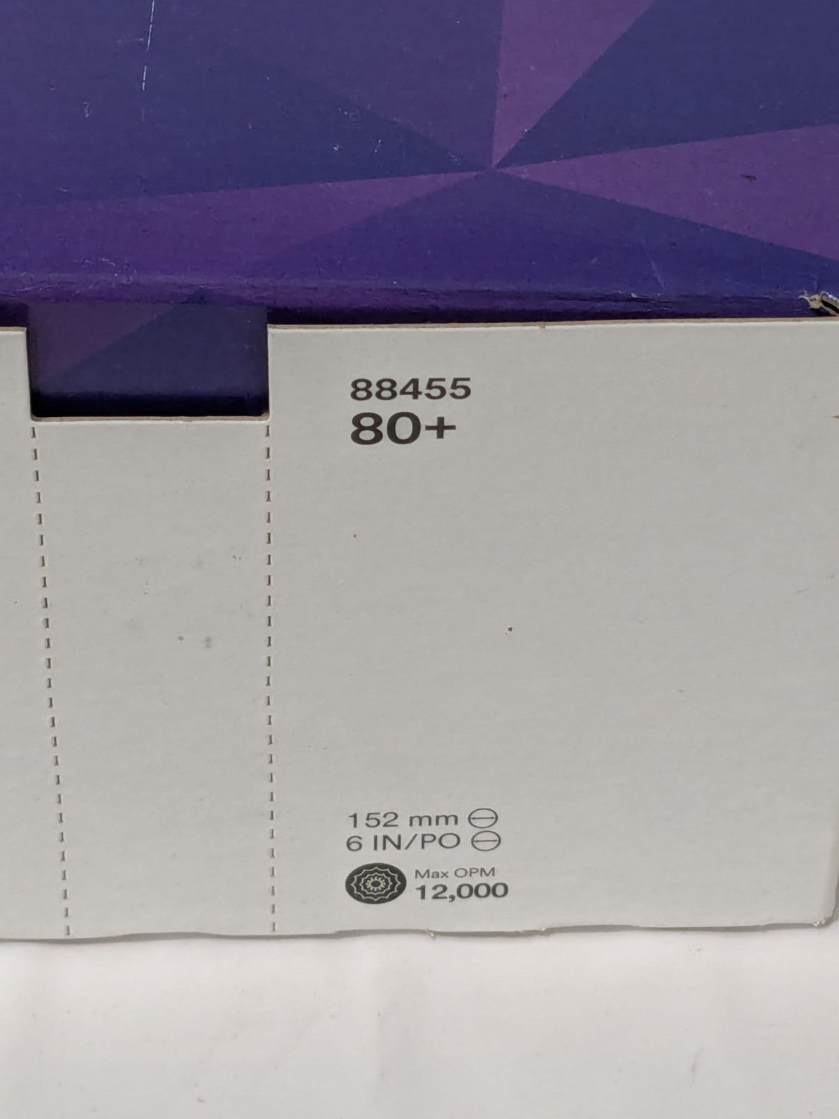 3M Hook & Loop Disc: 6" Dia, 80 Grit, Coated, Ceramic Box of 50 7100249502