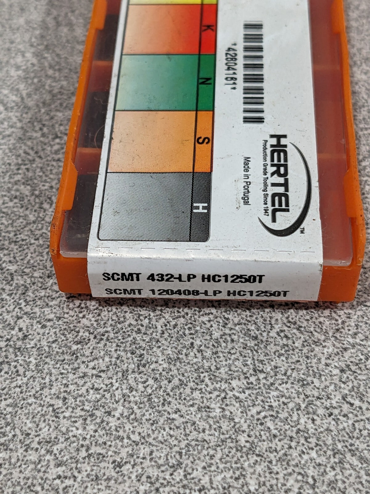 HERTEL Turning Insert: SCMT 432LP HC1250T, Solid Carbide Qty 10 42804161