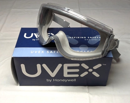UVEX Stealth  Gray With Clear XTR Lens Safety Goggles  *QTY 2*  S3960C