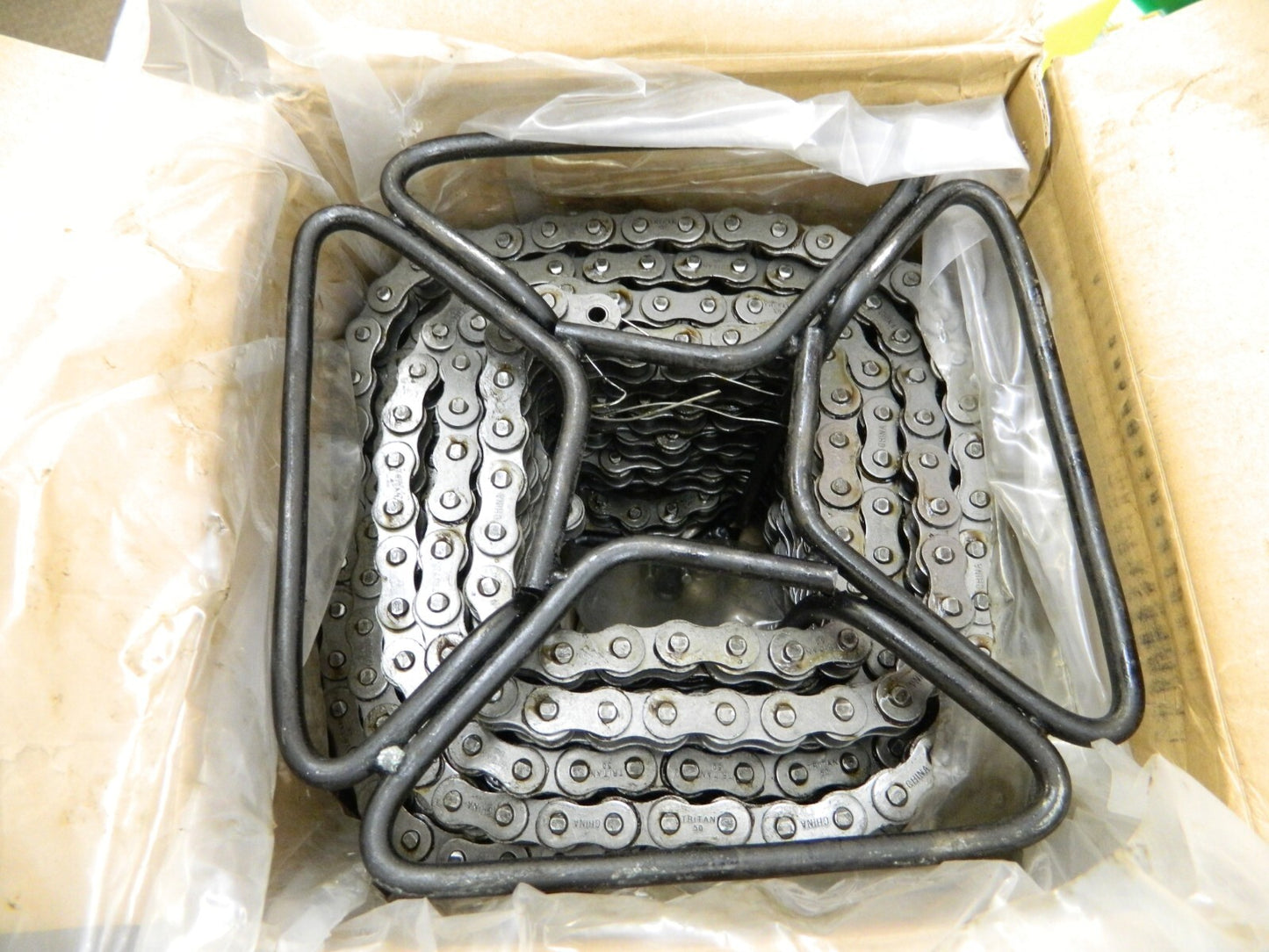 TRITAN Roller Chain: 5/8" Pitch, 50 Trade, 50' Long, 1 Strand 50-1R 50FT