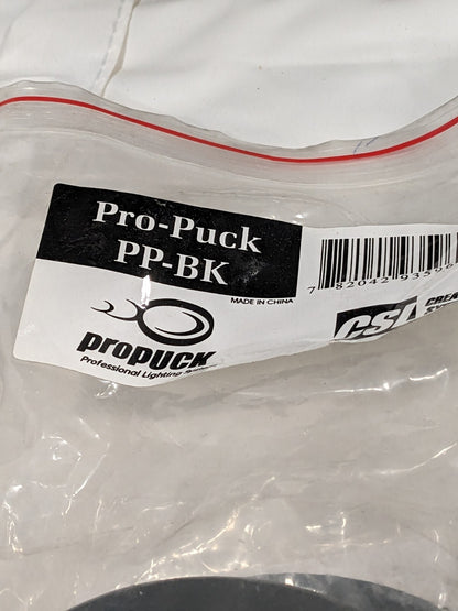 CSL Pro Puck LED Xenon Lamp Black 120V 60Hz 20W G8 Qty 2 PP-BK