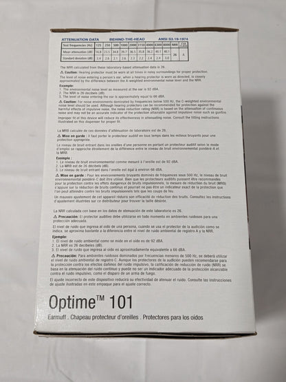 3M Peltor Optime 101 Black Behind-The-Head Earmuffs 7000002329