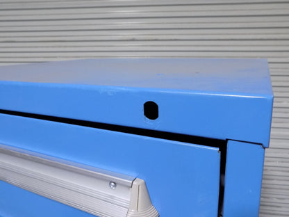 Lyon Modular Storage Cabinet 8 Drawer 59 x 30 x 28 Steel Blue DAMAGED