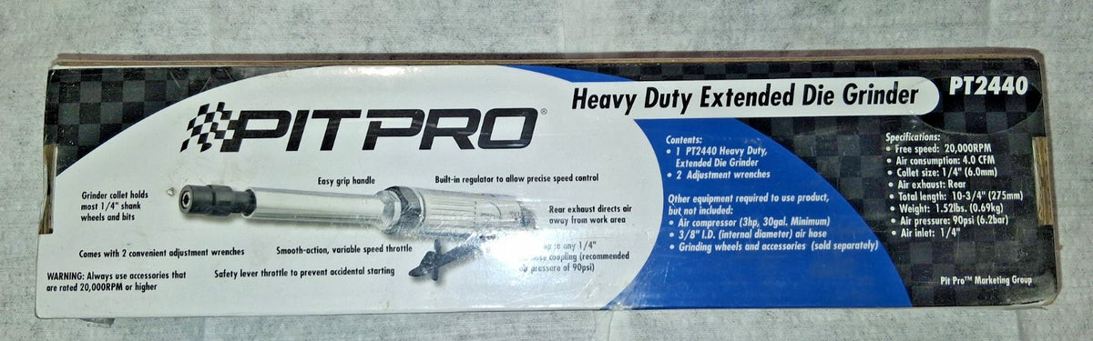 Pit-Pro Air Die Grinder 1/4" Collet 1/4" Inlet PT2440