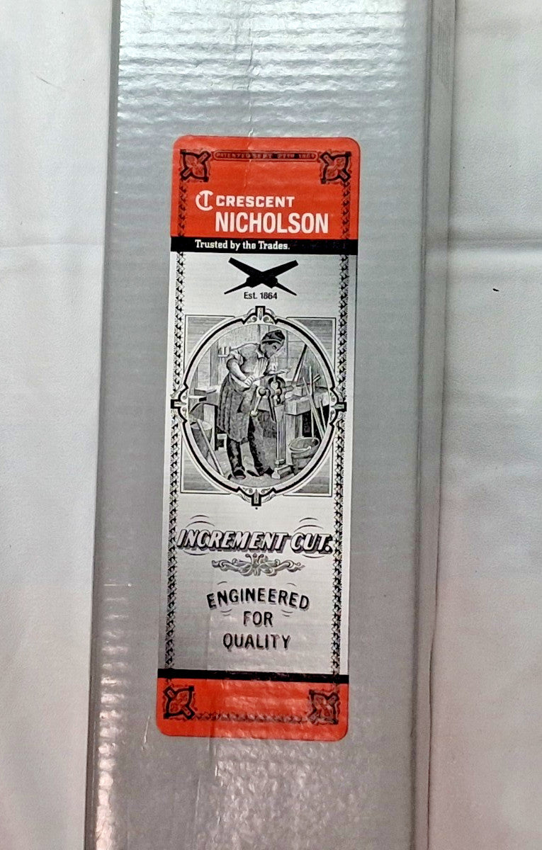 Nicholson American-Pattern File 12"L Flat Double 1-5/32"W 9/32"T 06084N