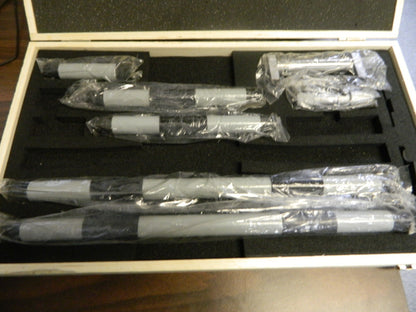 FOWLER Mechanical Inside Micrometer Set 4 to 80 Satin Chrome Coated INCOMPLETE