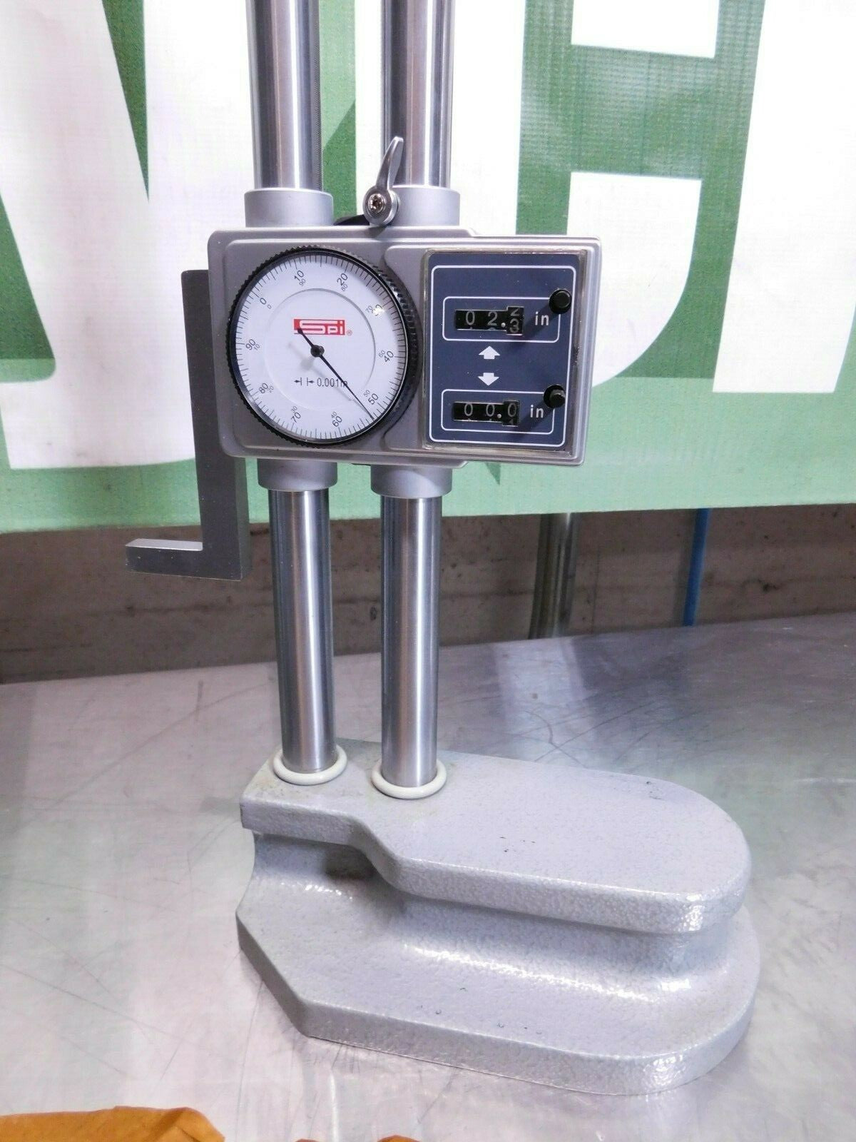 SPI 18" Stainless Steel Dial Height Gage, Dial & Counter, 0.001" Grad, REPAIR