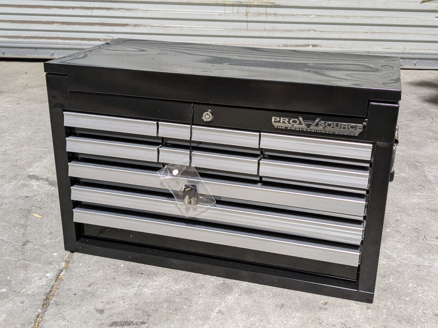 Pro Source Steel Top Chest Tool Box 9 Drawer 26" x 12" x 16" Scratch N Dent