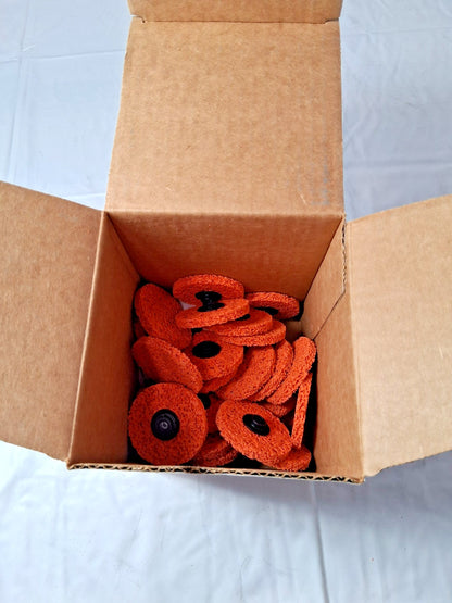 Merit Abrasives Ceramic Alumina Deburring Discs QTY25 2" Dia 66623313925