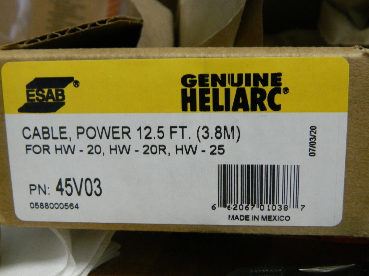 ESAB 12-1/2 Ft. Long TIG Torch Power Cable 45V03