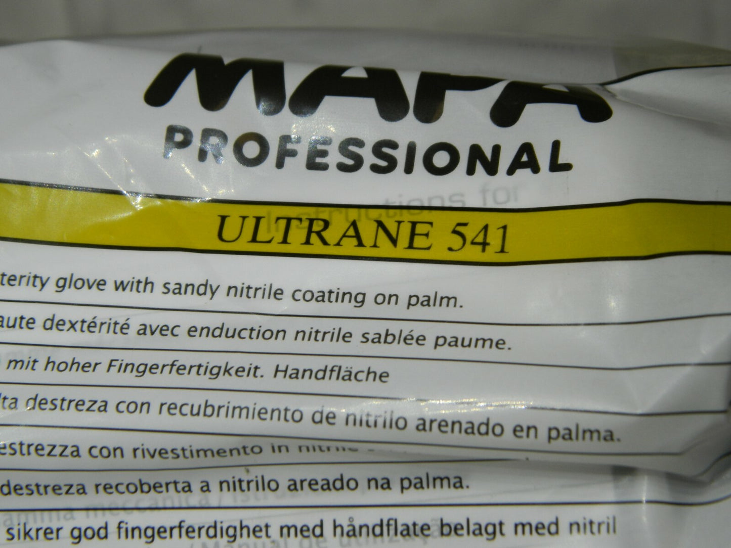 MAPA Ultrane 541General Purpose Nitrile Foam Work Gloves Sz 9 12 Pairs 34541009