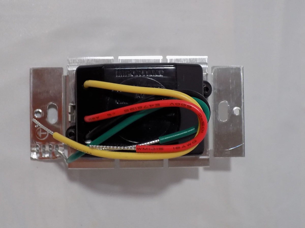 Lutron Skylark SFSQ-LF-LA 3-Speed Fan Control w On/Off Light Switch Light Almond