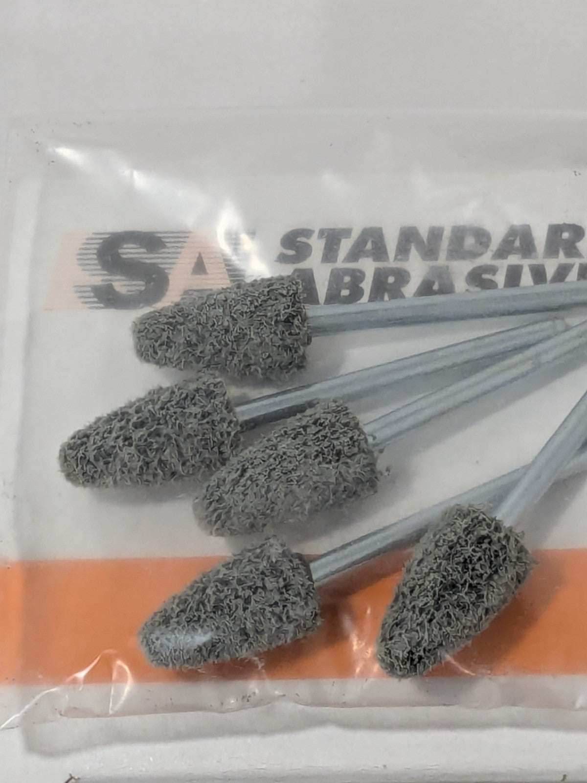 SA Mounted Point: 3/4" Thick, 1/8" Shank Dia, B52, Fine Box of 5 70001
