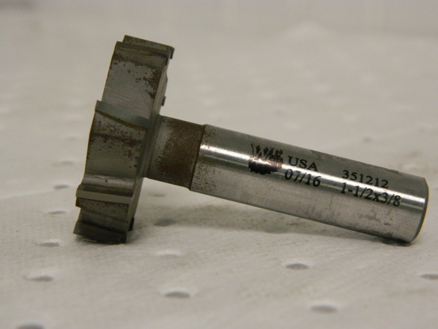 PRO Shank Connection Woodruff Keyseat Cutter1-1/2"x3/8"8 Teeth 0203763