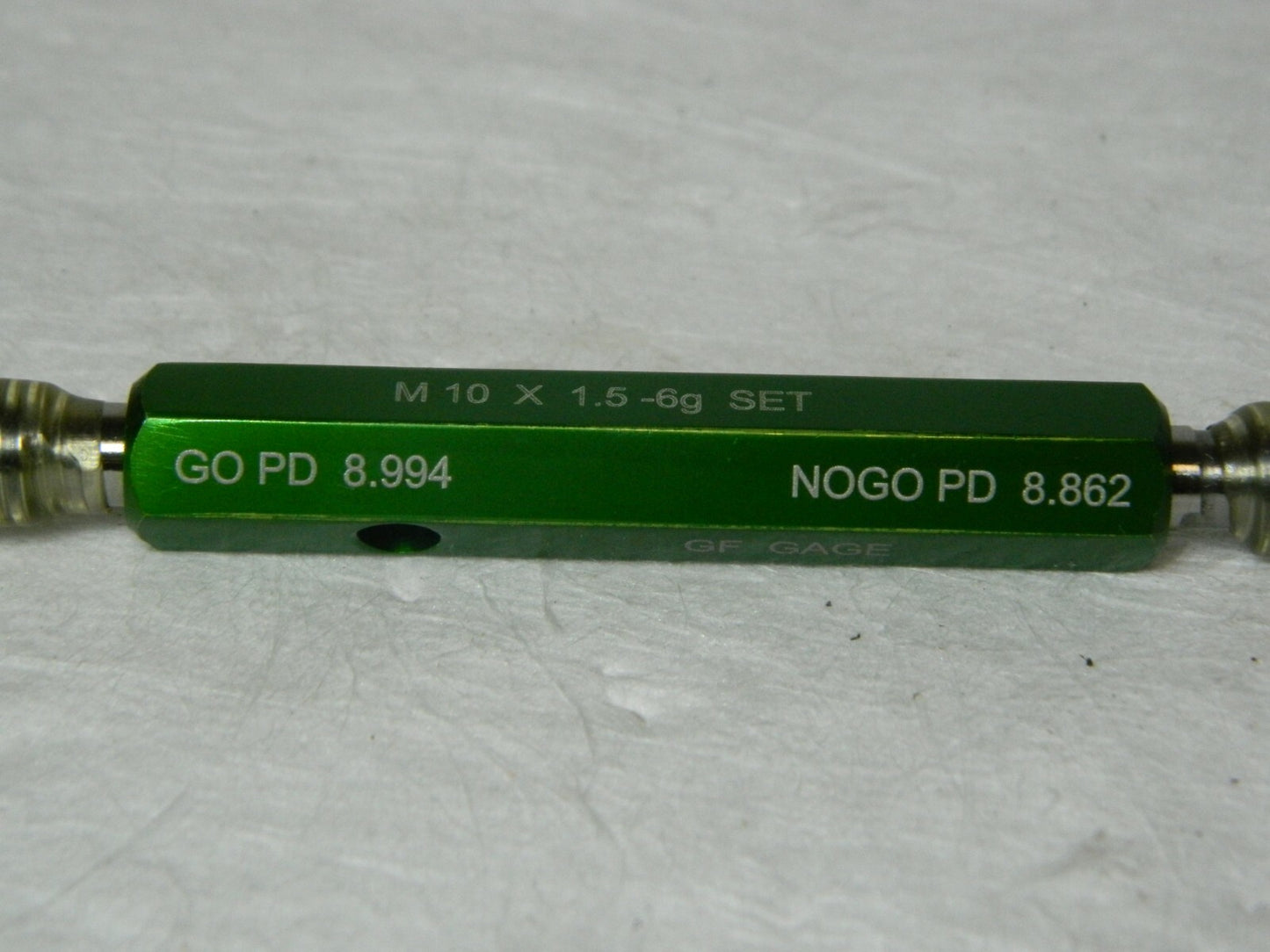 GF Gage M10x1.5 Go/No Go Truncated Taperlock Thread Gage 55336135
