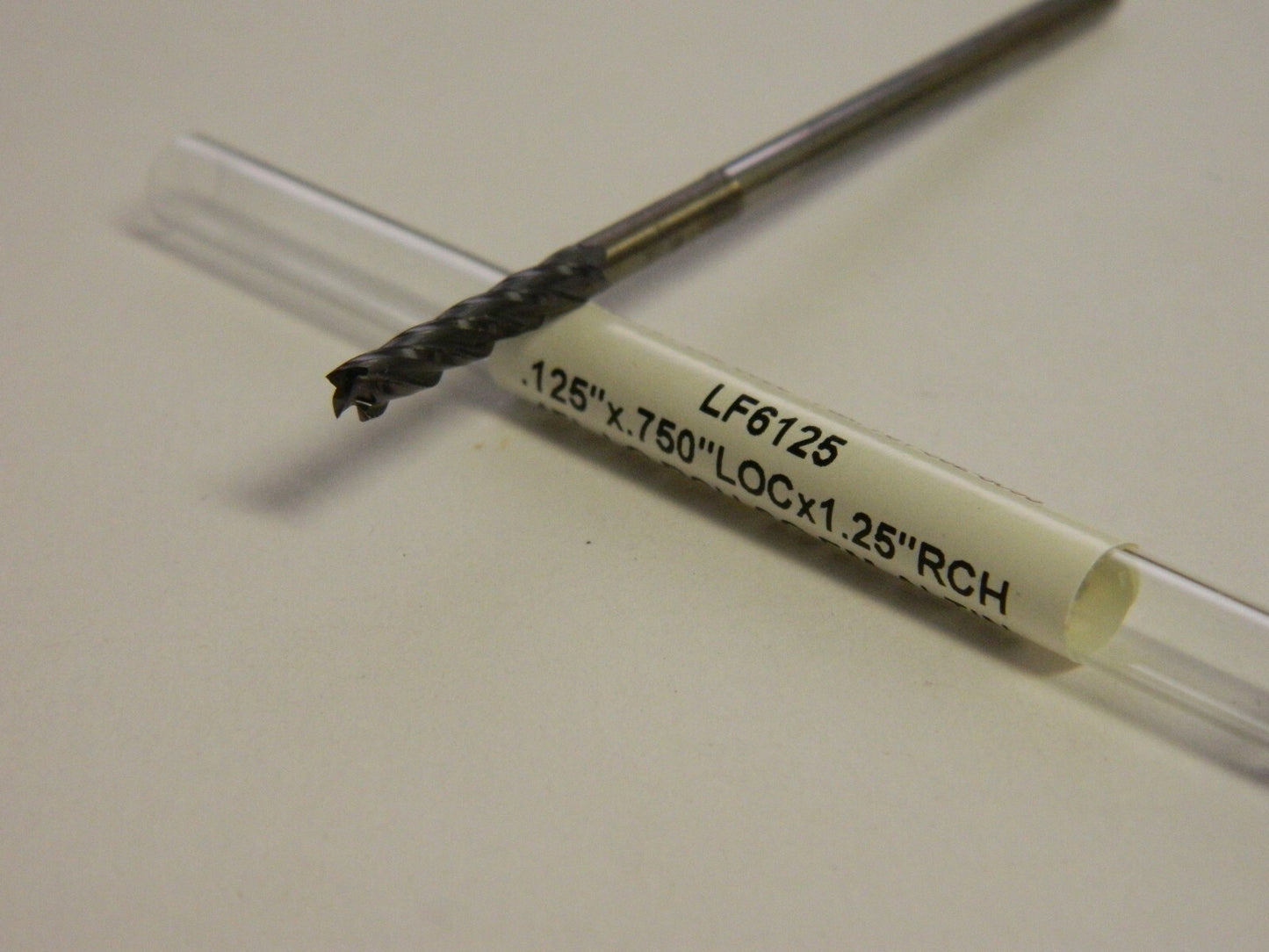 MicroCut .125"x.750"LOCx1.25"RCH-4FL LG RCH CARB EndMill QTY 2 LF
