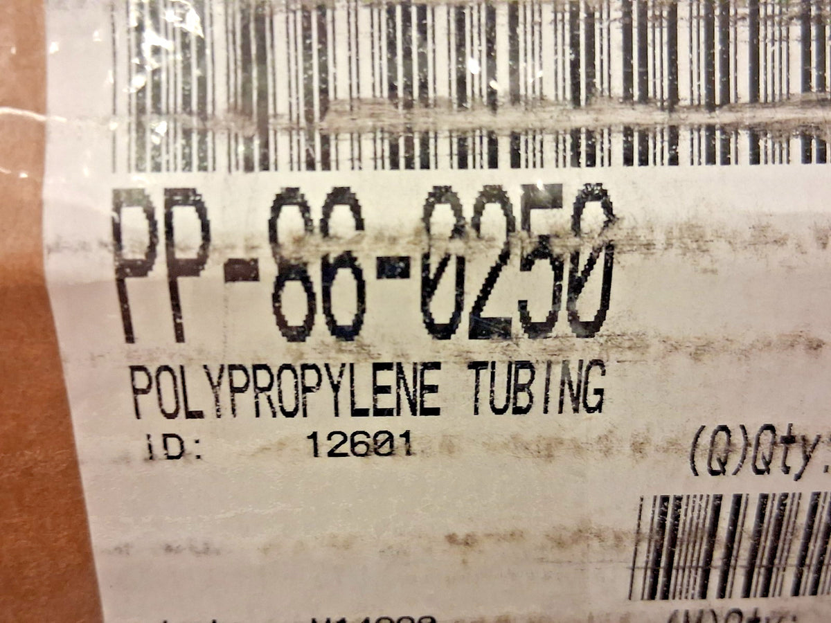 Parker Polypropylene Tube 3/8" ID x 1/2" OD 250Ft L PP-86-0250