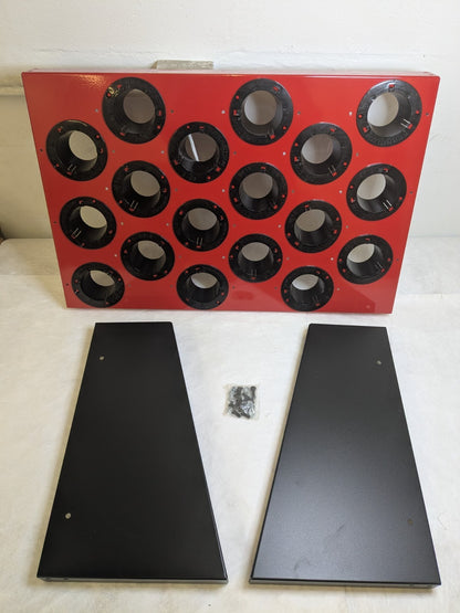 Huot Angled Storage Rack for 50 Taper CNC Tools 18 Holes 27" x 20" x 11" 14850