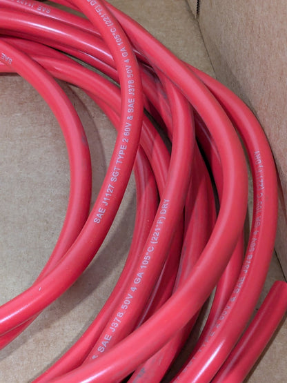EastPenn 4 Gauge Top Post Cable Red, 25" Long -21847-R