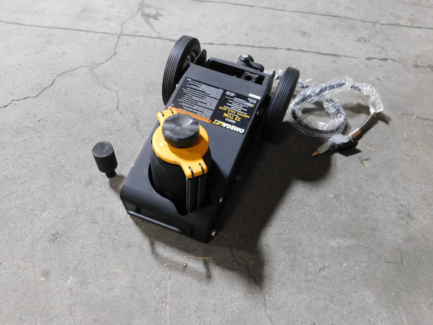 Omega Lift 22 Ton Capacity Air Lift Jack 9-7/8 to 20-1/4" H 23221C PARTS/REPAIR