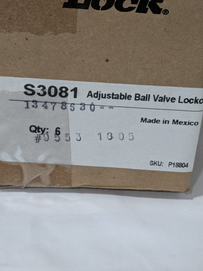 Master Lock Pneumatic Lockout: 4 Padlocks Max Box of 6 S3081