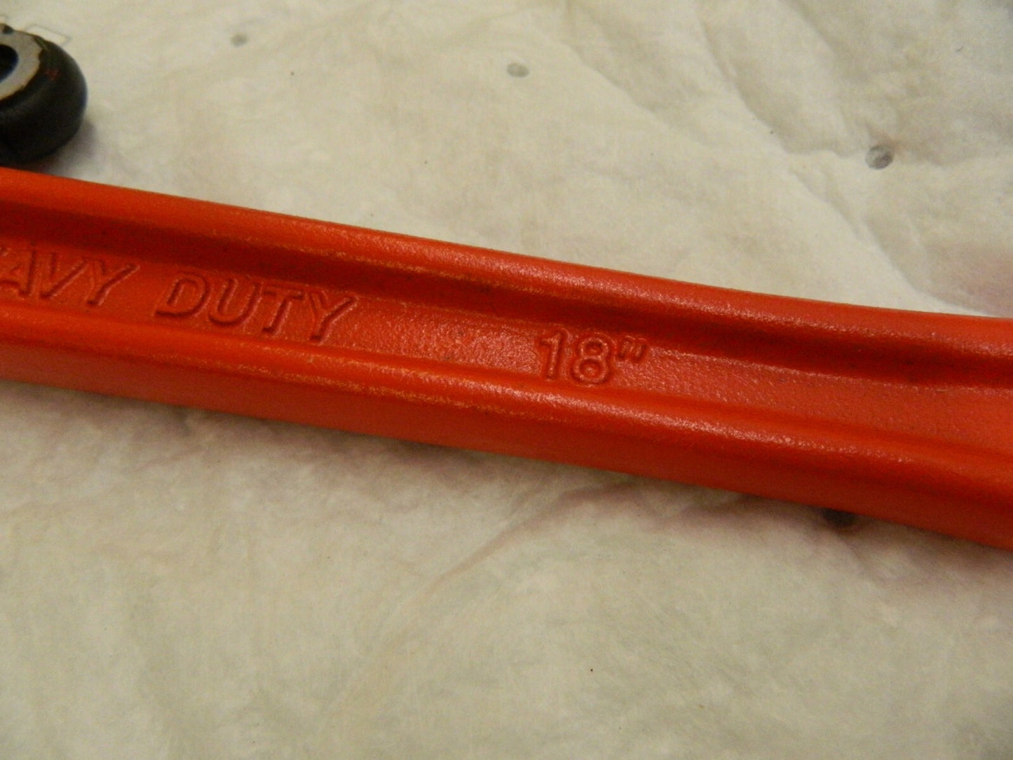 PRO-SOURCE Straight Pipe Wrench: 18" OAL, Cast Iron PAR - PWP-18